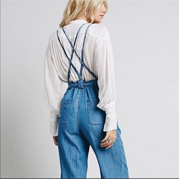 COPY - Free People Clara Denim Jumpsuit - Picture 6 of 7